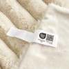 Cozy Bliss Faux Fur Plush Decorative Blanket, Cozy Warm Striped Throw Blanket - 4 of 4