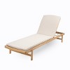 Set of 2 Outdoor Wooden Chaise Lounge Chairs with Water-Resistant Cushions, Reclining Patio Chairs for Pool, Deck, or Backyard-The Pop Home - 4 of 4