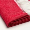 HomeRoots Scarlet Red Soft Acrylic Herringbone Throw Blanket - 4 of 4