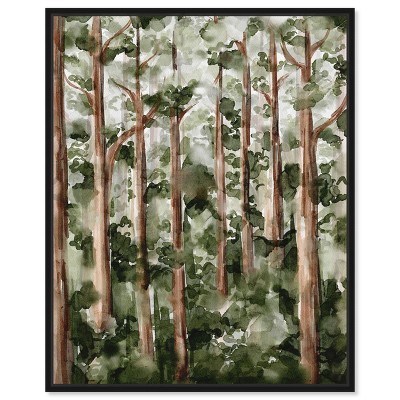 Art Remedy Wildy Forest Landscape Wall Art Framed