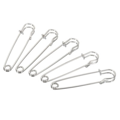 Unique Bargains Large Metal Sturdy Sewing Safety Pins for Blankets 50 Pcs