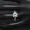 Coco Engagement Ring Women Chocolate Blue Sterling Silver Ginger Lyne Collection - 4 of 4