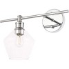 Elegant Lighting Gene 1 light Chrome and Clear glass left Wall sconce - 4 of 4