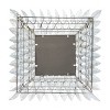 Metal Leaf Radial Wall Mirror Brown - Olivia & May: Rustic Square No Assembly Required - 3 of 4