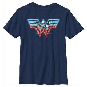 Boy's Wonder Woman 1984 TV Logo Overlay T-Shirt - 1 of 4
