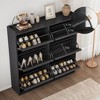 Shoe Cabinet with Drawers, Wooden Shoe Organizer with Adjustable Shelf, Shoe Storage for Entryway, Hidden Shoe Cabinet for Hallway, Living Room - 4 of 4
