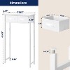 MaseiKar 2-Tier Over The Toilet Storage with 2 Fabric Drawers, Freestanding Above The Toilet Storage Cabinet,White - 2 of 4