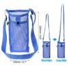 Unique Bargains Mesh Portable Adjustable Strap Water Bottle Bag for Sports - 2 of 4