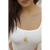 Zodiac Double Medallion 18k Gold Plated Necklace - Ettika - 2 of 2