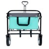 FURNIinspire Outdoor Serving Carts 360lbs Foldable Wagon Cart Beach Wagon Utility Cart Wagon Grocery Cart for Fishing, Blue, 35.04"*21.65"*38.98" - 4 of 4