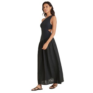 VENUS Womens Linen Cutout Maxi Dress - 1 of 4