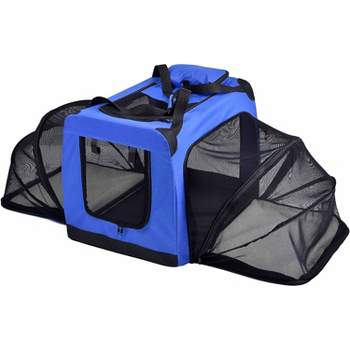 Tangkula Extra Large Portable Folding Cat Soft Crate W/ 4 Lockable Wheels Cat  Carrier : Target