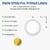 Avery Labels, 2" Diameter, Matte White, Blue Border w/ Gold Dots, 120ct - 2 of 4