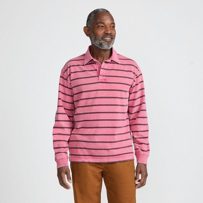 Lands' End Men's Long Sleeve Overdye Rugby Shirt