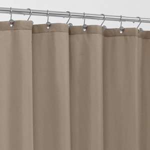 Montauk Accents Bliss Linen/Taupe Water Resistant Fabric Shower Liner - Standard Size - 1 of 3
