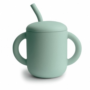 Mushie Silicone Training Cup + Straw - 1 of 4