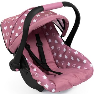 Bayer Design: Doll Deluxe Car Seat - Pink & White Stars, For Dolls Up To 18" - 1 of 4