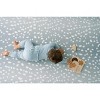 Wander & Roam Reversible Baby PlayMat - Large, Antelope + Stripe Design - Slate Blue - 4 of 4