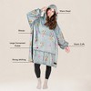 Tirrinia Women Printed Oversized Fleece Wearable Blanket Hoodie Sweatshirt Soft Cozy Gift Wife Woman - 2 of 4