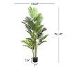 Sapphtopaz Artificial Palm Tree with Pot, Artificial Tree Artificial Plant, Room Decor for Home Office Foyer Porch - 3 of 4