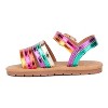 Olivia Miller Girl's Rainbow Daze Toddler Slide Sandals - 3 of 4