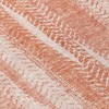 Orange And Salmon Botanical Leaves Washable Indoor Outdoor Area Rug - 4 of 4