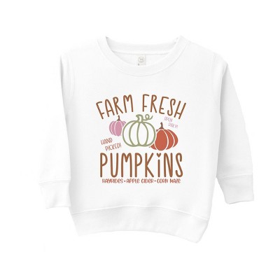 The Juniper Shop Colorful Farm Fresh Pumpkins Toddler Graphic Sweatshirt