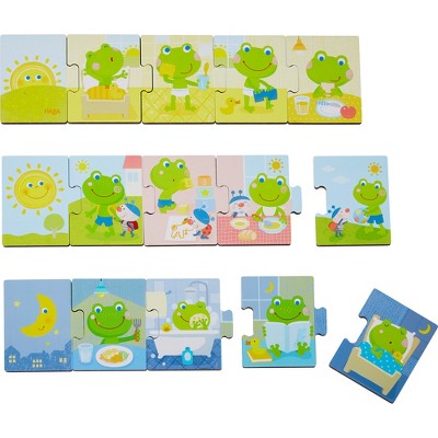 HABA Sequencing Puzzle and Matching Game Mr. Froggy's Day