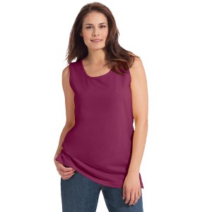 Woman Within Plus Size Perfect Scoopneck Tank - 1 of 4