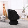 Swivel Accent Chair Armchair, Round Barrel Chair in Fabric for Living Room Bedroom - 2 of 4