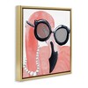 Stupell Industries Flamingo with Glam Pearls, 18" x 18" - 3 of 4