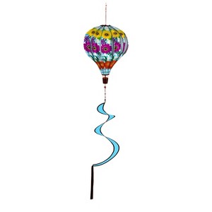 Evergreen Plaid Floral Balloon Spinner - 1 of 2