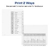 Avery Dividers for 3 Ring Binders, 15 Tabs per Set, Customizable Table of Contents, Classic White Tabs (3 Sets of 11079) - 3 of 4