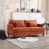 68.90" Chenille 2-Seater Loveseat with Wood Frame & Removable Cushions - 2 of 4