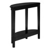 36" 2 Tier Half Moon Shape Console Table Black - EveryRoom: Elegant Demilune Design, Laminated Surface - 4 of 4
