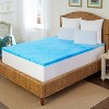 Arctic Sleep Full 2" Marbleized Gel Memory Foam Topper: Woven Fabric, Spot Clean, Fits Up to 12" Mattress Depth - 3 of 3