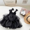 MyKids-USA Baby Girl Black Herbon Style Elegant Princess Tutu Dress - 2 of 4