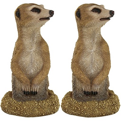 Design Toscano Hole in One African Meerkat Garden Statue: Set of Two