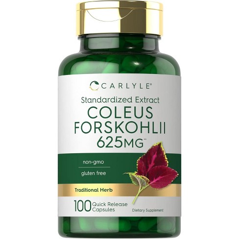 Carlyle Forskohlii Coleus Standardized Extract 625mg | 100 Capsules - image 1 of 4