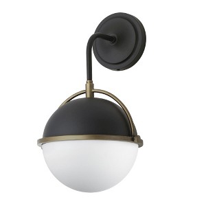 Maxim Lighting Duke 1 - Light Wall Light in  Black/Weathered Brass - 1 of 3