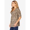 Jessica London Women's Plus Size Stretch Knit Pleated Tunic - 4 of 4
