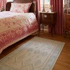 Ruggable Washable Bridgerton Crown Affair Opal Rug Ivory/Blue - 2 of 4