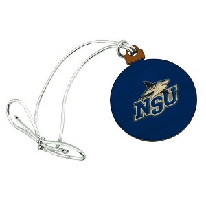 Nova Southeastern University Primary Logo Mini Small Tiny Wood Christmas Tree Holiday Ornament - 1 of 4