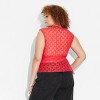 Women's Lace Tunic Tank Top - Wild Fable™ Cherry Red - 3 of 3
