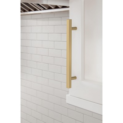 Champagne Bronze Modern Bar Cabinet Pulls, 6-5/16 inch, 10 Pack
