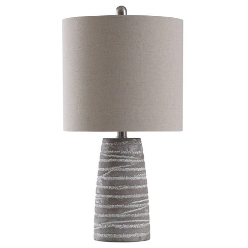 Aaron Table Lamp Gray Wash - Stylecraft : Target