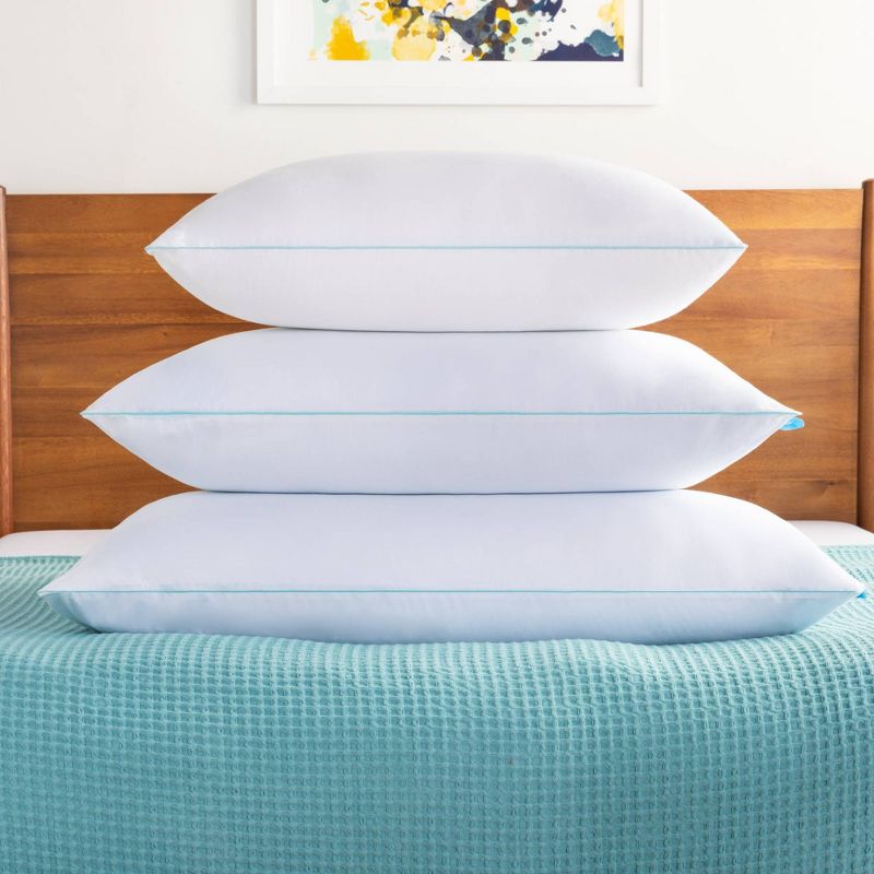 Essentials Gel Infused Shredded Memory Foam Bed Pillow - Linenspa, 4 of 9