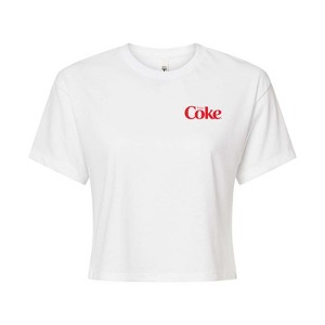 Women's - Coca-Cola - Enjoy Coke Polar Bears Cropped Graphic T-Shirt - 1 of 4