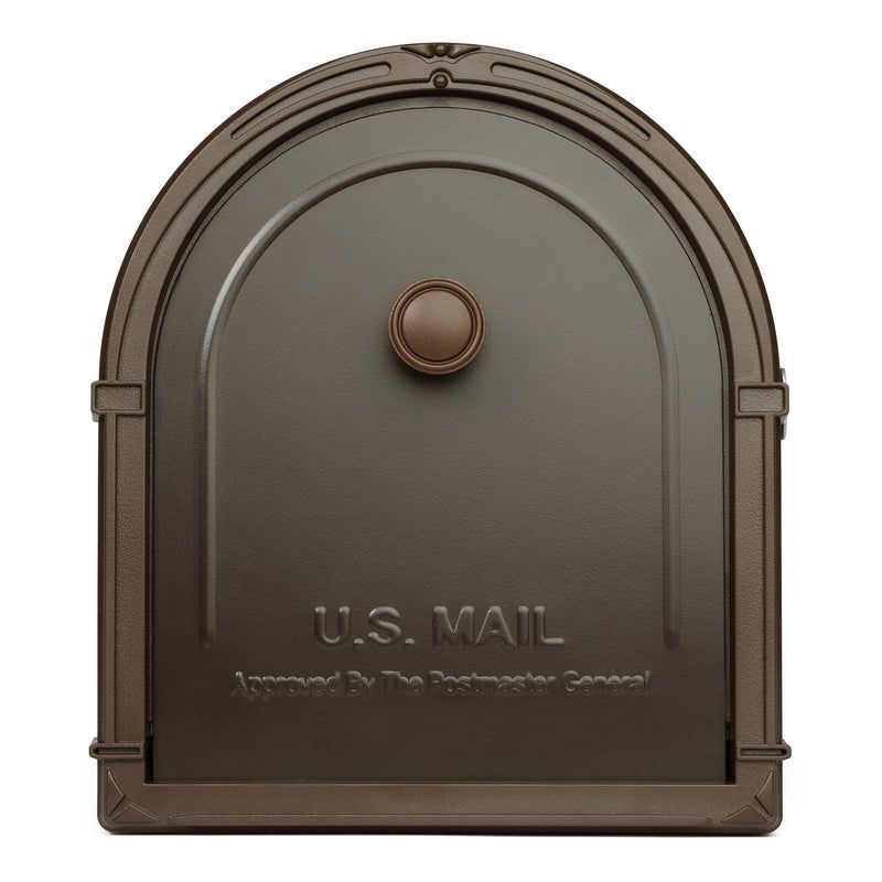 Architectural Mailboxes Bellevue Modern Galvanized Steel Post Mount Rubbed Bronze Mailbox, 2 of 4