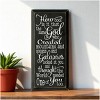 Slickblue Inspirational Christian Wood Sign – God Created You Too Quote – Rustic Wall Accent – 9x18, Black-White - 2 of 3